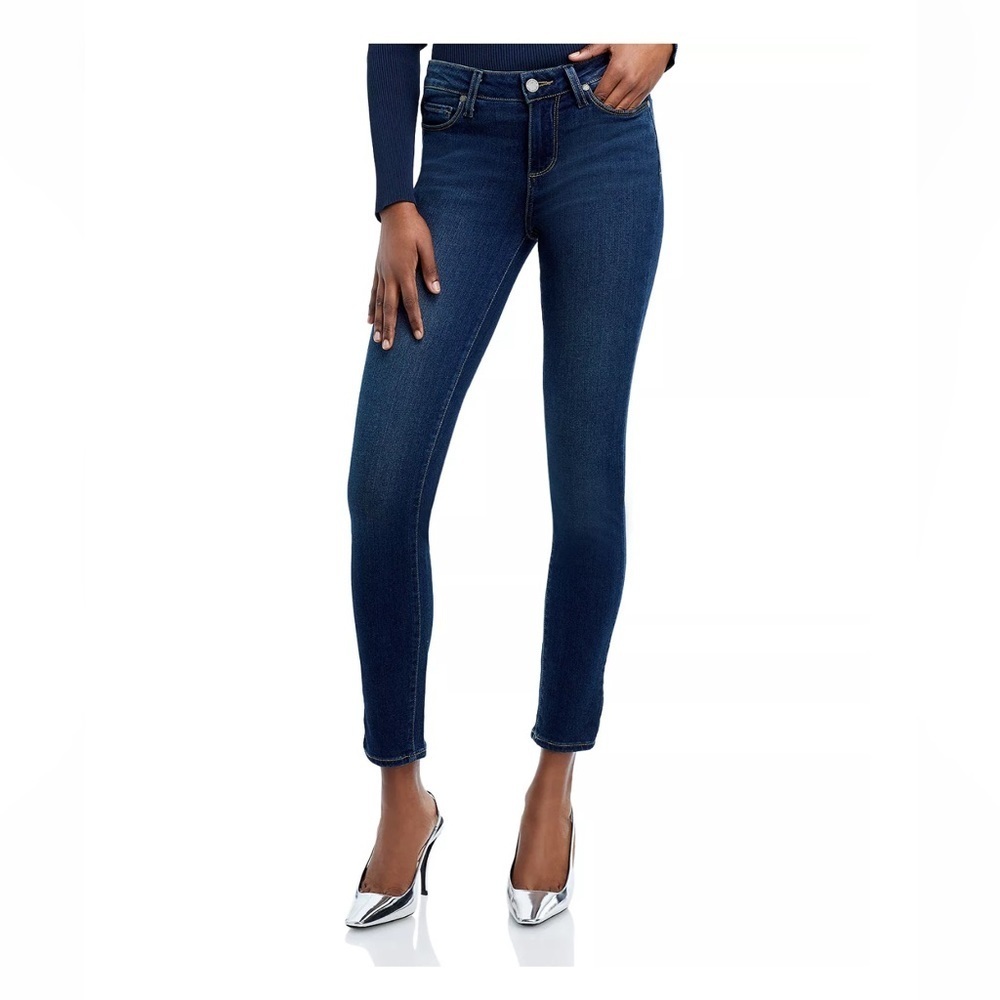 Transcend Verdugo Mid Rise Ankle Skinny Jeans, Made in USA